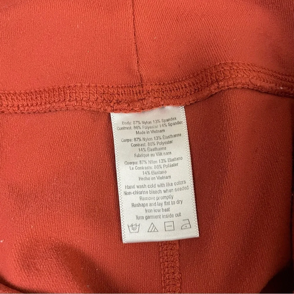 alo Yoga High-Rise Moto Legging Rust Burnt‎ Orange Small